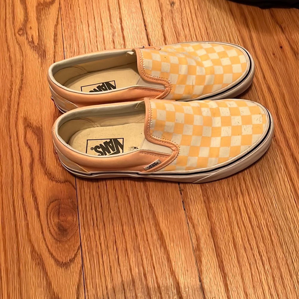 Pink checkered vans